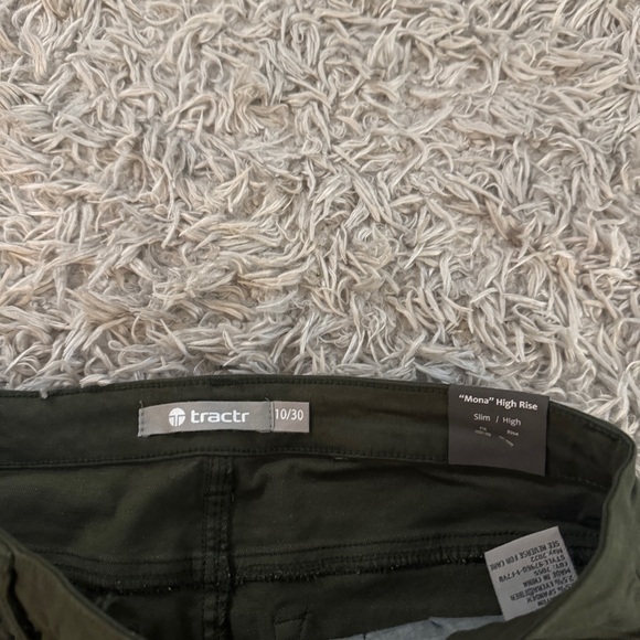 Tractr Green Mona High Rise Slim Jeans - Picture 3 of 6